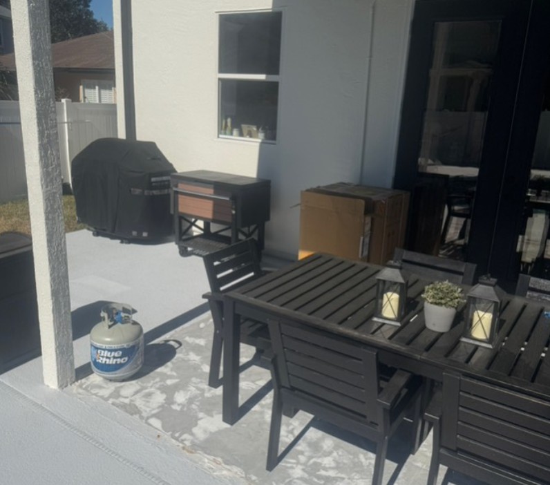 Custom Outdoor BBQ & Bar with Paver Patio Extension in Nocatee